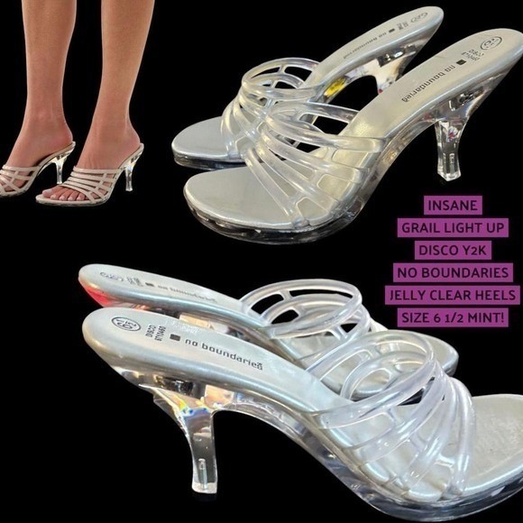 No Boundaries Shoes - 💎 INSANE GRAIL: Working Light-Up Vintage No Boundaries Jelly Heels💎